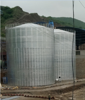 合川粮食钢板仓的安装全过程不用热焊接